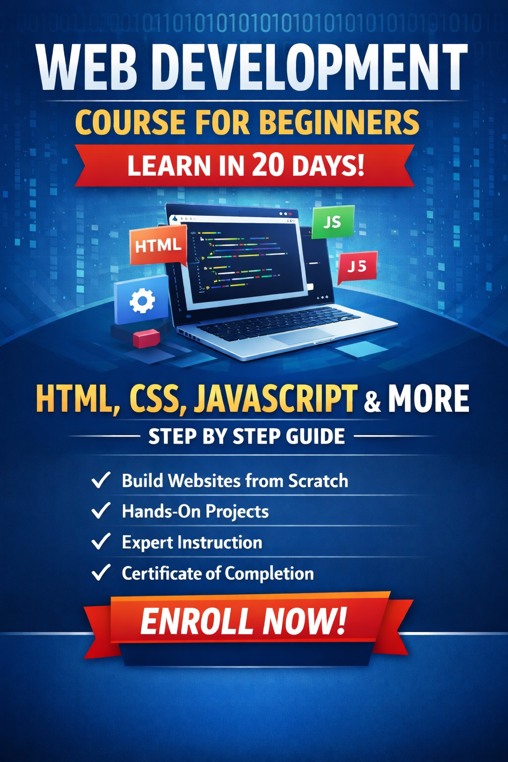 Web Development Course For Beginners in 20 days course image